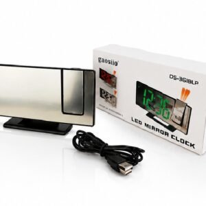 LED Mirror Clock with Projection