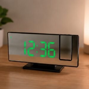 LED Mirror Clock with Projection