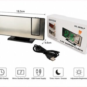 LED Mirror Clock with Projection